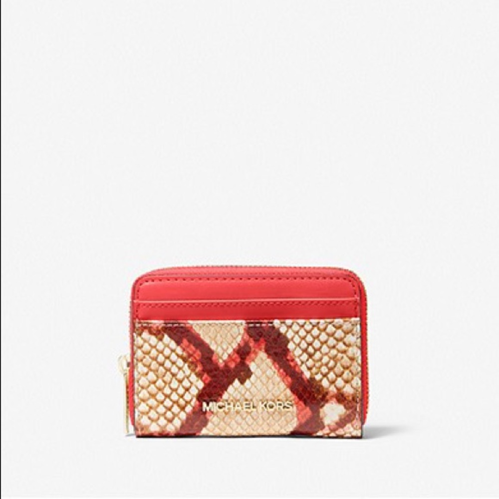 Michael Michael Kors Jet Set Travel Python Wallet